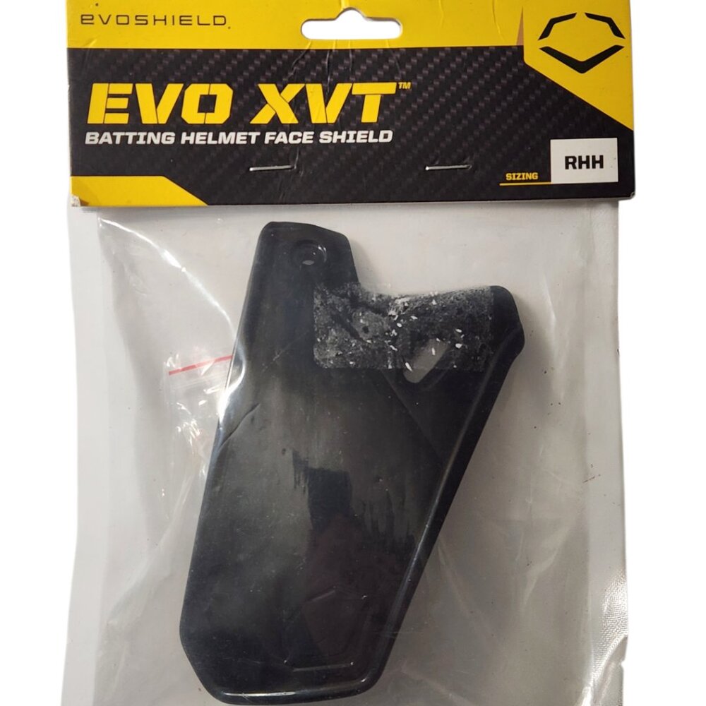 EvoShield EVO XVT Batting Helmet Face Shield Right Hand Hitter Black New